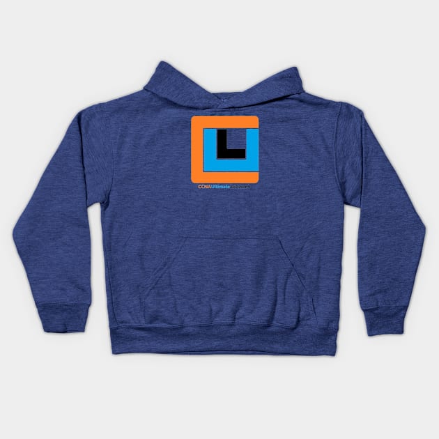 CCNAUltimateLabs logo #1 Kids Hoodie by CCNAUltimateLabs